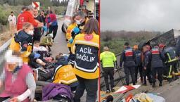 Antalya'da katliam gibi kaza: 8 can kaybı, çok sayıda yaralı var! Olay yerinden ilk görüntüler