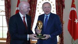 Cumhurbaşkanı Erdoğan, FIFA Başkanı Gianni Infantino'yu kabul etti