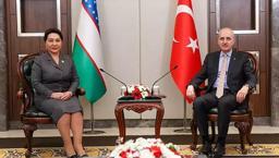 TBMM Başkanı Kurtulmuş, Özbekistan Senatosu Başkanı Narbaeva ile görüştü