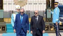 Cumhurbaşkanı Erdoğan, Cezayir Cumhurbaşkanı Tebbun’u resmi törenle karşıladı