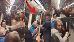 Metroda oklava şoku! Galatasaray'ın şampiyonluk kutlamasında ortalık karıştı