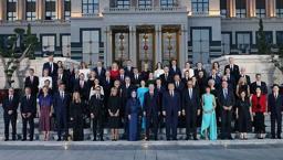 Beştepe'de tarihi 'NATO' resepsiyonu! Erdoğan çifti liderleri karşıladı