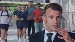Fransa Cumhurbaşkanı Macron, zirve öncesi sabah koşusuna çıktı