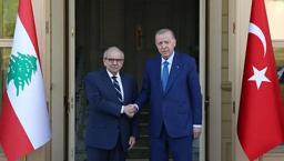 Cumhurbaşkanı Erdoğan, Lübnan Başbakanı Selam'ı kabul etti