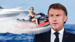 Fransa yanarken Macron'un jet ski keyfi olay oldu! Tepkiler çığ gibi büyüyor