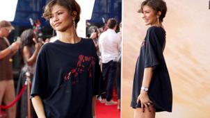 Zendaya galaya 35 dolarlık ikinci el tişörtle çıktı!