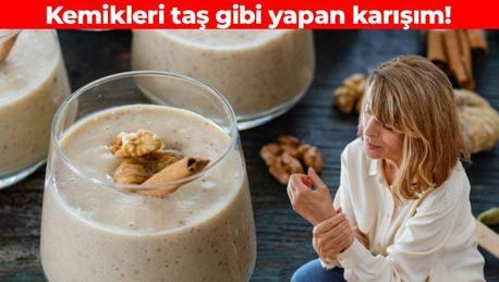 1 bardak süte üç tane ekleyin! Kemikleri beton gibi yapıyor: Vücuda kalsiyum yüklemesi yapıyor