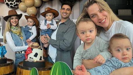 Yasemin Şefkatli'nin ikizleri kreşe başladı!