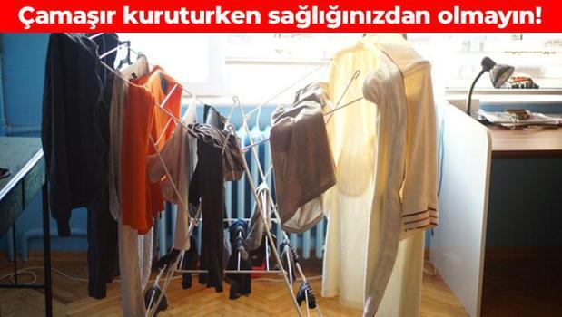 Çamaşırı evde kuruturken 2 kere düşünün! Zararını kimse bilmiyor)