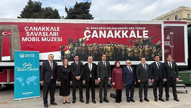 Mobil Müze Azerbaycan'daydı, Çanakkale ruhu sınırları aşıyor! Bakan Ersoy: Ecdadımızın mirası gönül meselemizdir)