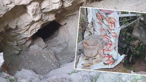 Ferhat Dağı’nda şoke eden görüntü! Tepeden girip 15 metre kazmışlar)