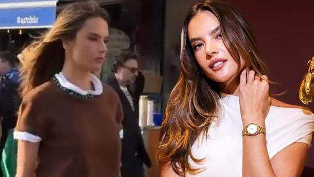 Victoria's Secret modeli Alessandra Ambrosio Türkiye'de! İstanbul turu yaptı)