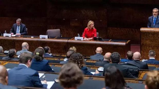 Dışişleri Bakanı Hakan Fidan, Finlandiya Parlamentosunda hitapta bulundu)