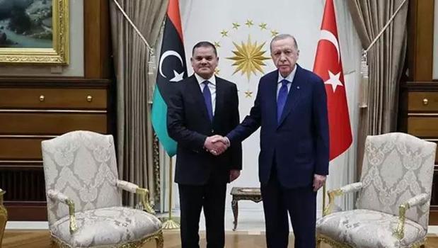 Cumhurbaşkanı Erdoğan, Libya Başbakanı Abdülhamid Dibeybe ile görüştü)