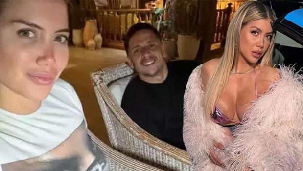 Wanda Nara aradığı aşkı buldu! Sevgilisinin elini bir an olsun bırakmıyor)