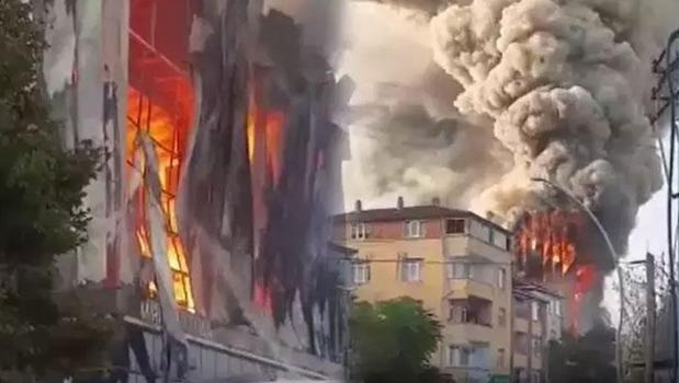 Dilovası'nda depo yangını: Müdahale sürüyor)