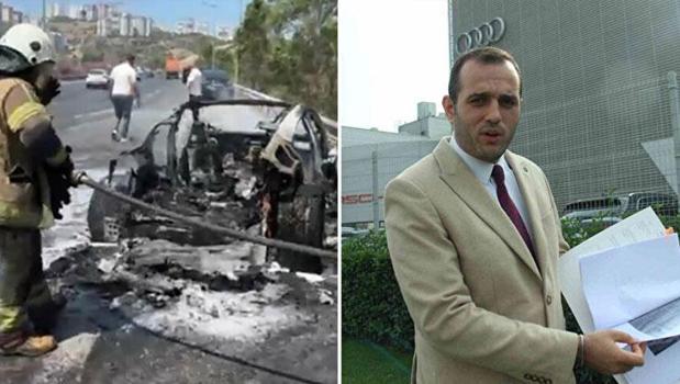 18 milyonluk Porsche alev aldı! Kapılar kilitlendi, araçtan çıkamadı: Canını zor kurtardı)