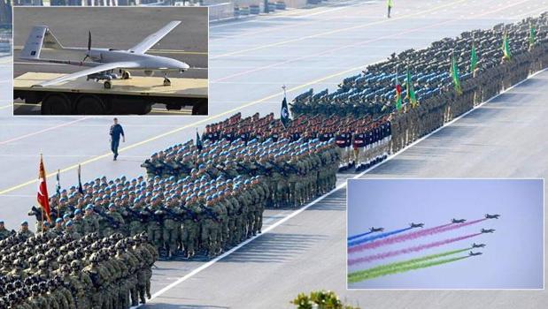 Türk F-16'ları Bakü semalarında! Azerbaycan, Karabağ Zaferi'nin 5. yılını coşkuyla kutladı)