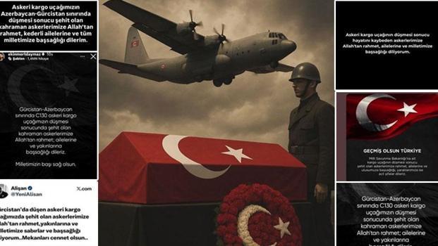 Ünlü isimlerden şehit olan askerlerimiz için taziye mesajları! 'Milletimizin başı sağ olsun')