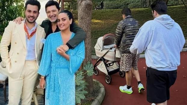 Melisa Ural babası Hakan Ural ve abisi Engincan Ural'ı paylaştı! Minik Lina gezmelerde)