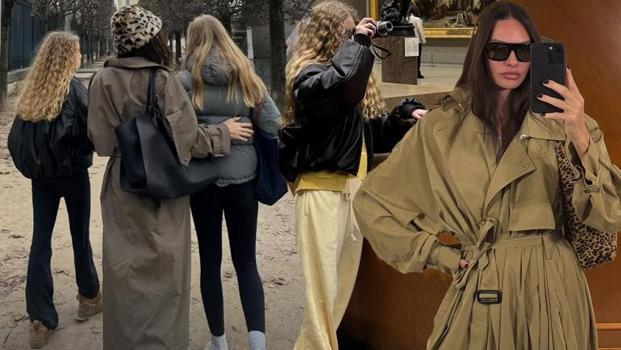 Yasemin Ergene ve kızları Paris'te! Emine ve Ela kocaman oldu)