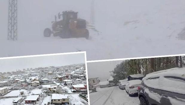Kar yağışı geliyor! Meteoroloji uyarmıştı, kış erken bastırdı, yollar kapandı)