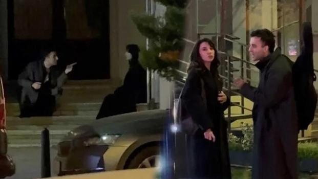 Ünlü çift sokak ortasında birbirine girdi! 'Bıktım artık senden')