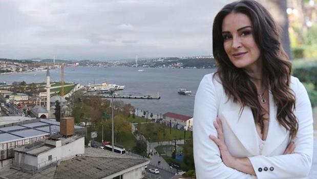 Ayça İnci evinin kapılarını açtı! Boğaz manzarası hayran bıraktı)