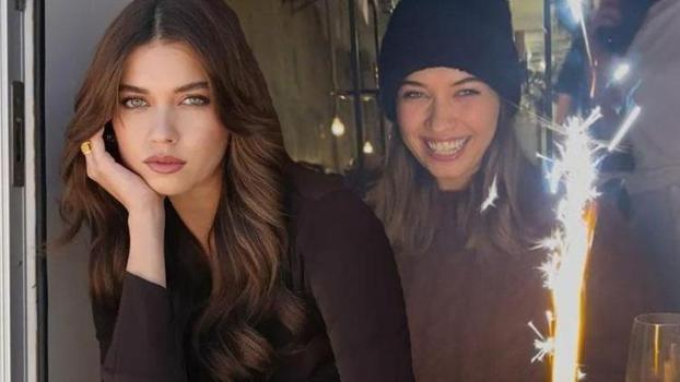 Afra Saraçoğlu'na sürpriz! Pastadaki yazı dikkat çekti)