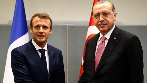 Cumhurbaşkanı Erdoğan, Macron ile görüştü)