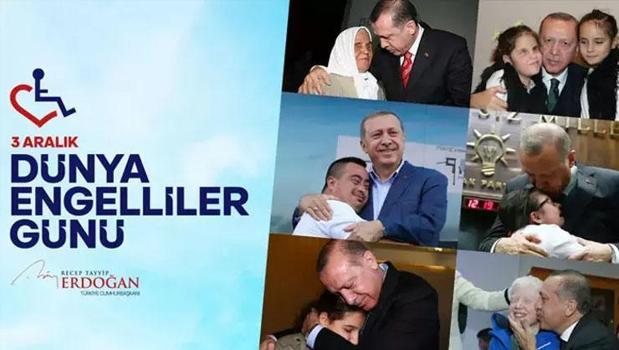 Cumhurbaşkanı Erdoğan'dan Dünya Engelliler Günü mesajı)