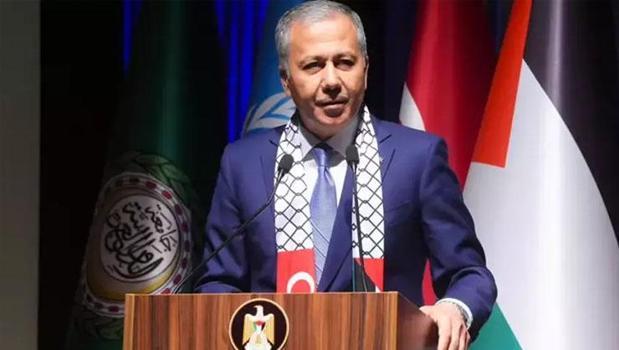 Bakan Yerlikaya: 'Türkiye dün olduğu gibi bugün de Filistin'in yanında olacak')