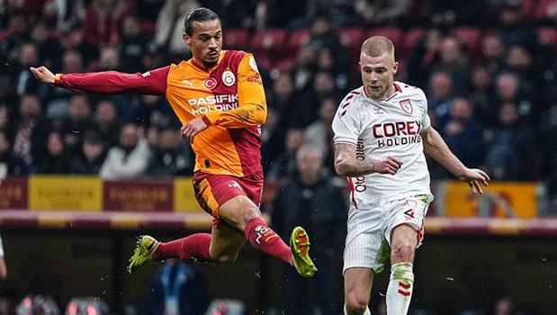 Süper Lig'de Galatasaray, Samsunspor'u son dakikada geçti)