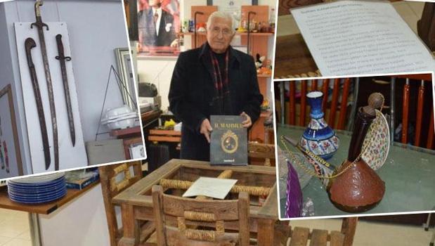 Emekli öğretmenin evi müzeyi aratmıyor! II. Mahmut'tan Çanakkale'ye uzanan asırlık miras)