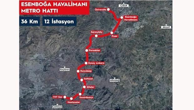 Esenboğa Havalimanı Metro Hattı geliyor! Tarih belli oldu)