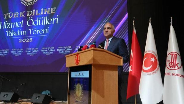 2025 Türk Diline Hizmet Ödülleri sahiplerini buldu! Bakan Ersoy: Türkçeye gösterdiğimiz özen, geleceğe gösterdiğimiz özendir)