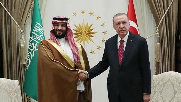 Cumhurbaşkanı Erdoğan, Suudi Arabistan Veliaht Prensi Selman ile görüştü)