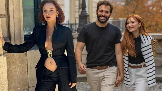 Bebeklerine kavuştular! Çağrı Çıtanak ve Başak Gümülcünelioğlu'ndan aile pozu)