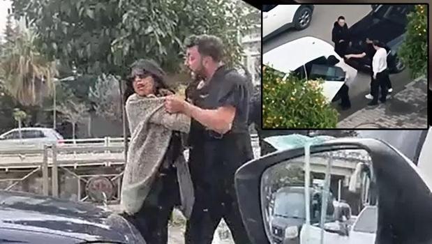 Boşanma aşamasındaki eş kabusu yaşattı! Trafiğin ortasında önce darp etti sonra aracını ezdi)