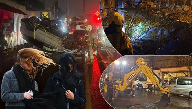 İstanbul’u sağanak vurdu, fırtına hayatı felç etti! Pazartesi gününe dikkat: 'Kar yağışı aniden bastıracak')