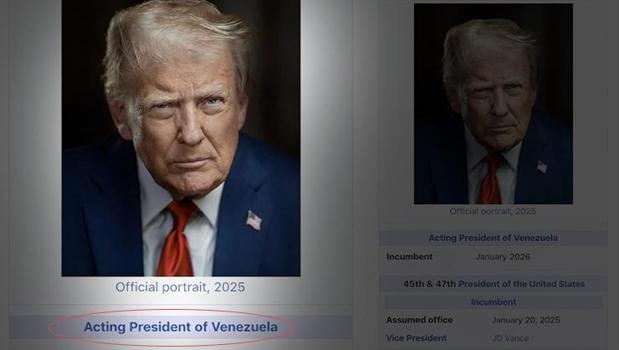 Trump’tan şoke eden paylaşım: Kendini 'Venezuela’nın Geçici Başkanı' ilan etti)