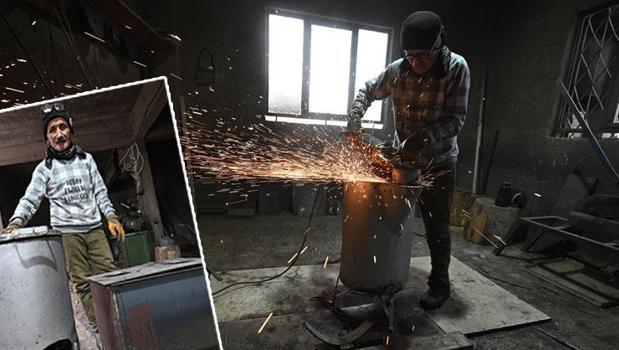 63 yaşındaki adam 35 yıldır bu mesleği yapıyor! Elleriyle üretip depremden etkilenen illere gönderdi)