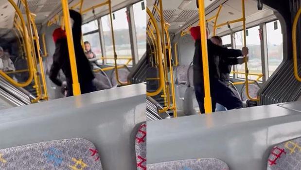 Boş otobüste yer kavgası! 'Komutanımı çağırın')