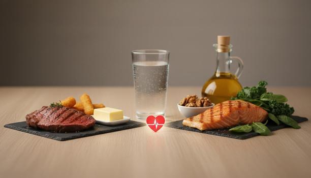 Kırmızı et mi balık mı? Kötü kolesterolü temizleyen 'iyi yağ' kaynakları ve günlük su tüketim rehberi)