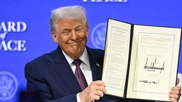 Dünyanın gözü Davos'ta: Barış Kurulu için imzalar atıldı! Trump: Gazze'deki savaşı durduruyoruz)