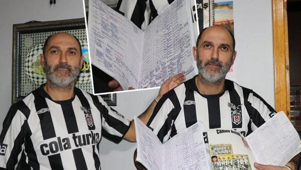 Beşiktaş’ın yaşayan arşivi! 27 yıldır her maçı tek tek not ediyor: Askerde bile seriyi bozmadı)