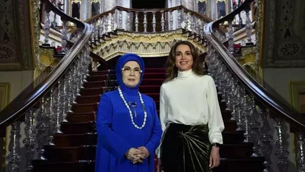 Emine Erdoğan, Ürdün Kraliçesi Rania ile bir araya geldi)
