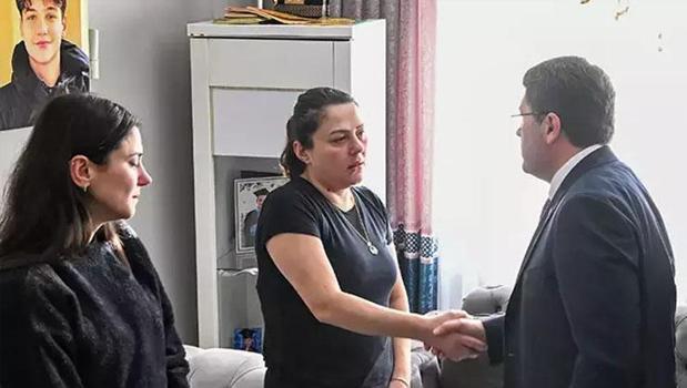 Adalet Bakanı Tunç’tan, Atlas Çağlayan’ın ailesine ziyaret)