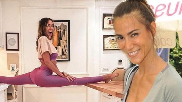 Zeynep Tokuş'tan yoga şov! Sopasıyla herkese meydan okudu)