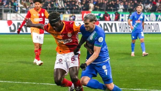 Galatasaray, Çaykur Rizespor deplasmanında 3 puanı 3 golle aldı)